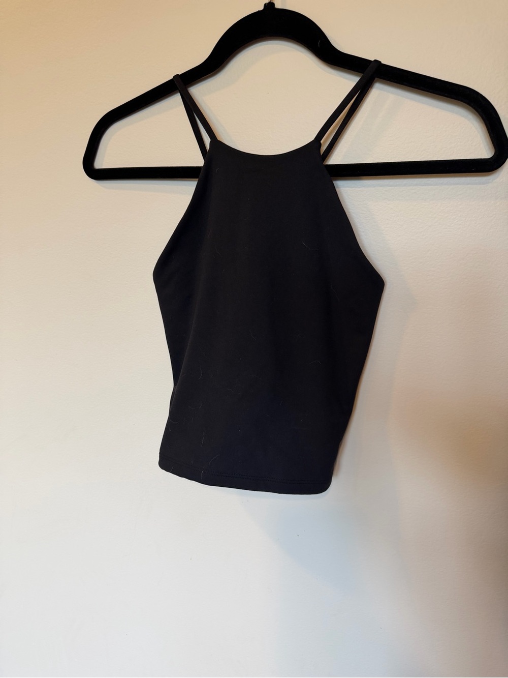 Brand New Abercrombie & Fitch Stretchy Women’s Black Halter Crop Top